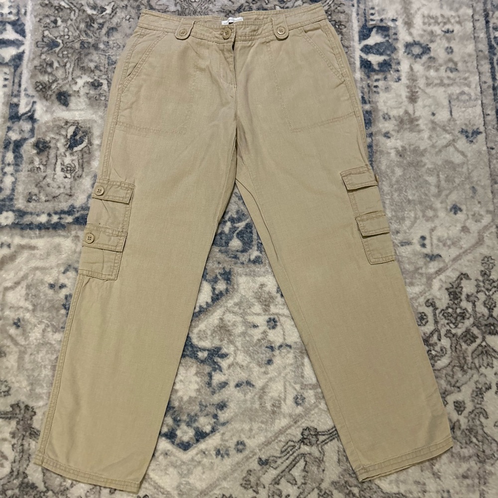 New York & Company Khaki Cargo Pants - Classic Utility Style